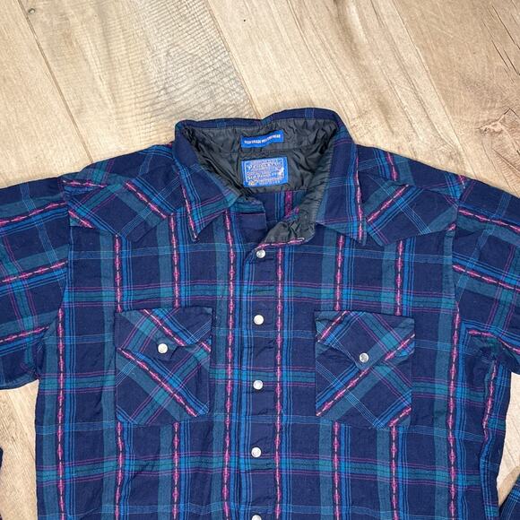 VTG Pendleton Shirt Aztec Wool Pearl Snap Mens Medium *READ DESCRIPTION* - Picture 3 of 7